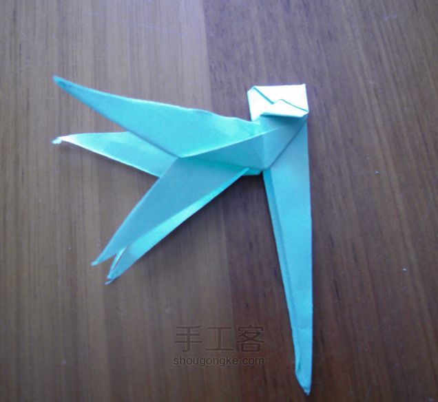 折纸蜻蜓手工教程 第17步