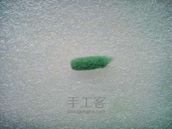 羊毛毡小柿子玩偶手工制作教程 第7步