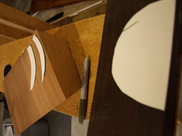 木质面具  手工制作 第8步