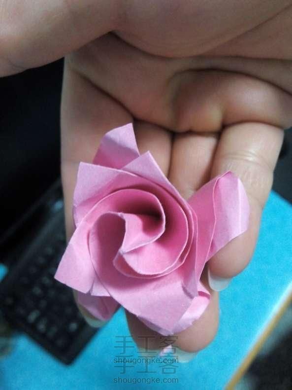 喵子-超简单玫瑰折纸教程