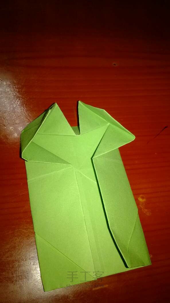 一张纸也可以折出四叶草折纸ＤＩＹ 第7步