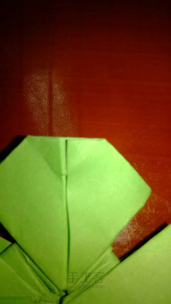 一张纸也可以折出四叶草折纸ＤＩＹ 第17步