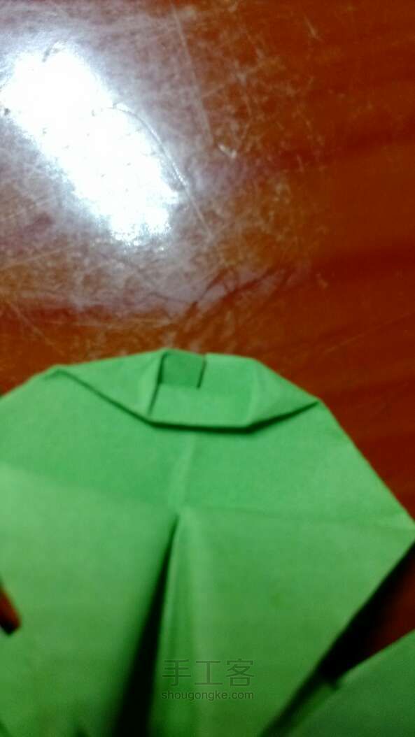 一张纸也可以折出四叶草折纸ＤＩＹ 第21步