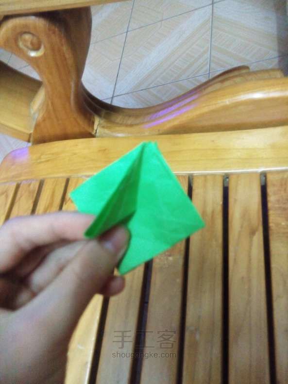 千纸鹤折纸教程 第3步