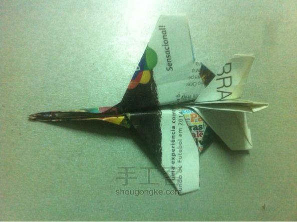 折纸F16战斗机手工折纸教程 第50步
