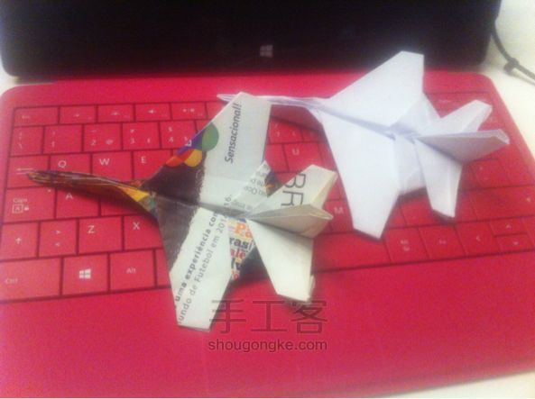 折纸F16战斗机手工折纸教程 第51步