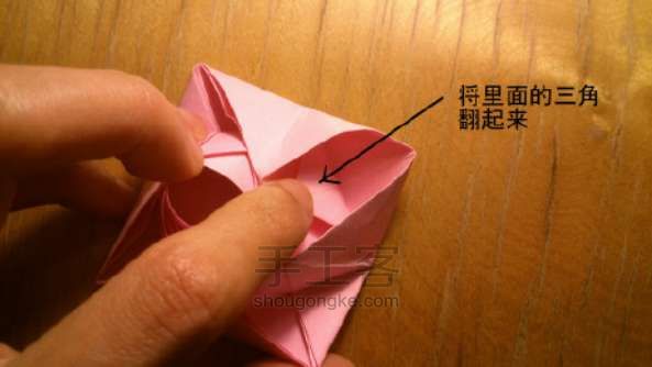 喵子-玫瑰新品种折纸教程 第17步