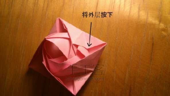 喵子-玫瑰新品种折纸教程 第19步
