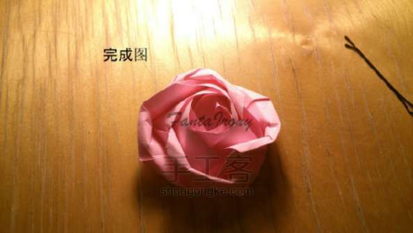 喵子-玫瑰新品种折纸教程 第21步