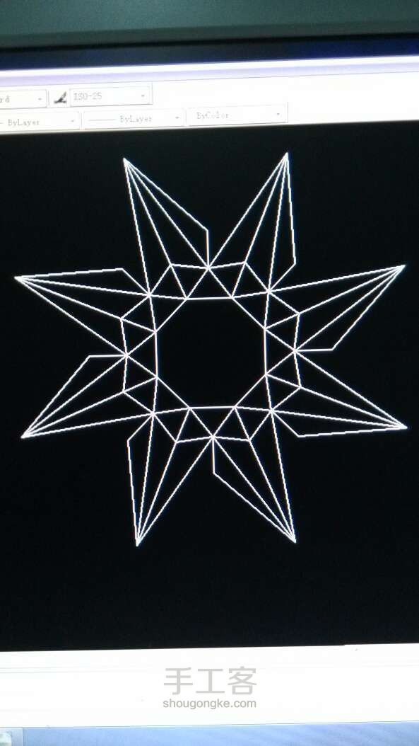 [实拍]折纸钻石——图纸重制过程 第12步