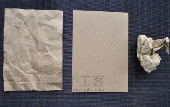 手工复古 竹牛皮纸本子 制作教程 第5步