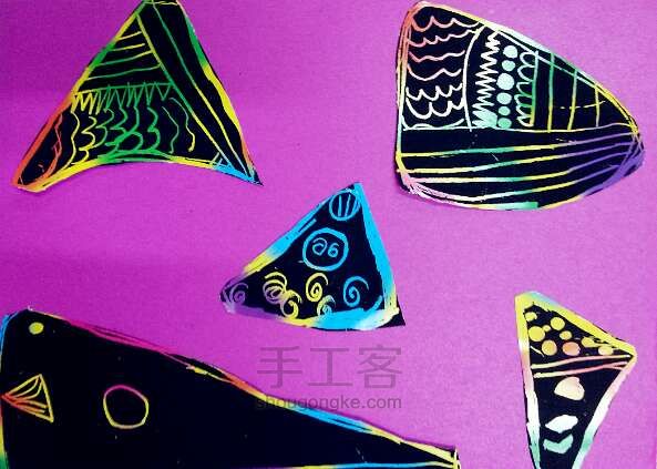 【亲子手工】粽子节应个景 手工教程 第3步