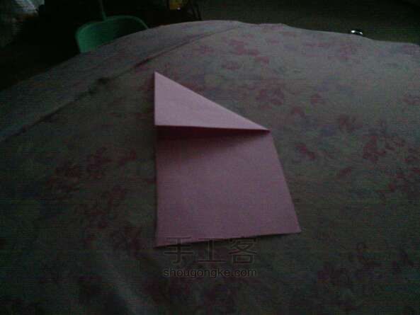 不一样的爱心折纸教程 第2步