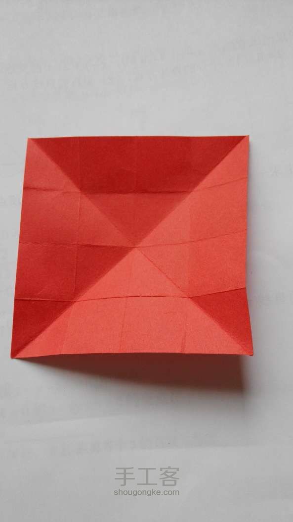 超级简单的小纸篮折纸教程 第6步