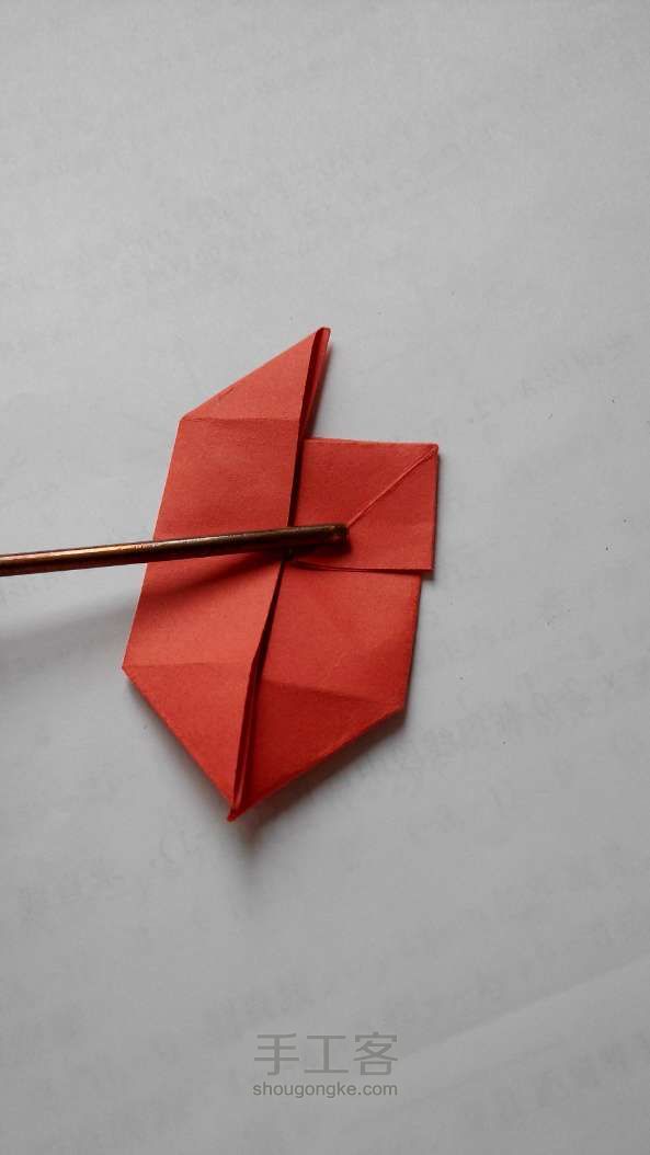 超级简单的小纸篮折纸教程 第10步