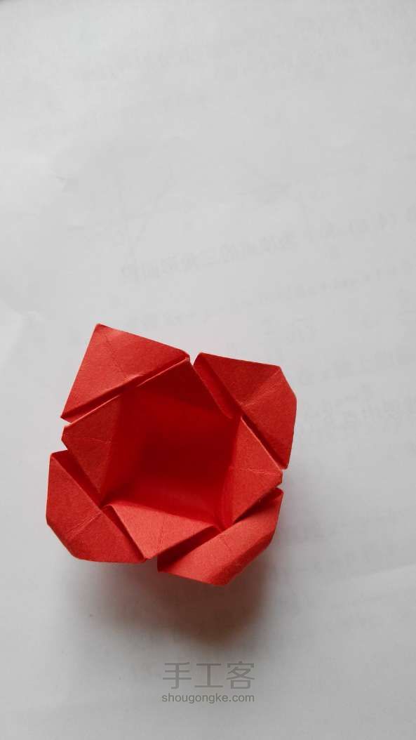 超级简单的小纸篮折纸教程 第17步