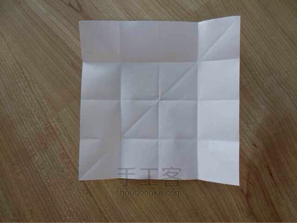 莲花折纸教程 第2步