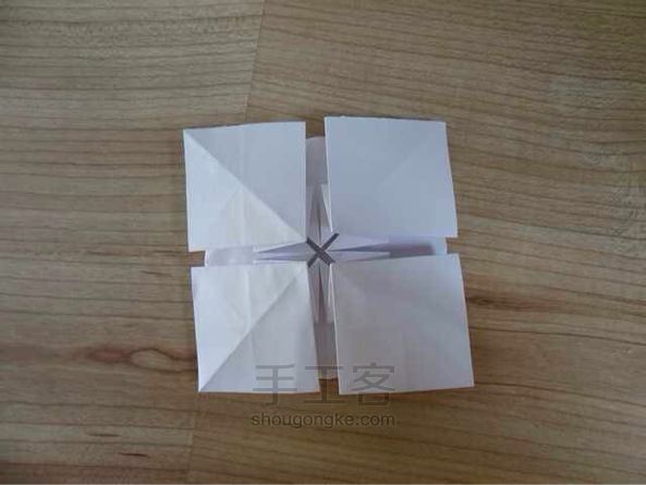 莲花折纸教程 第16步