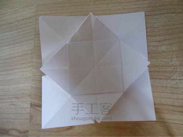 莲花折纸教程 第18步
