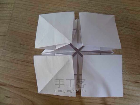 莲花折纸教程 第19步
