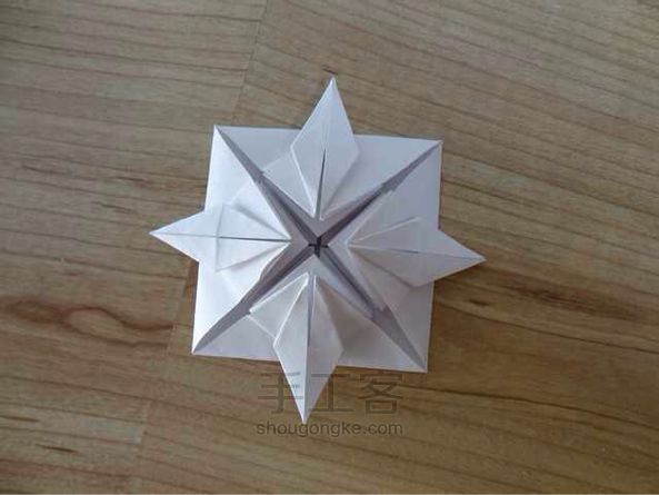莲花折纸教程 第24步