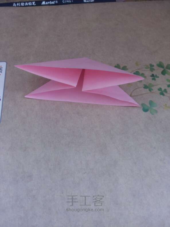 有爱又简单的蝴蝶折纸教程 第2步