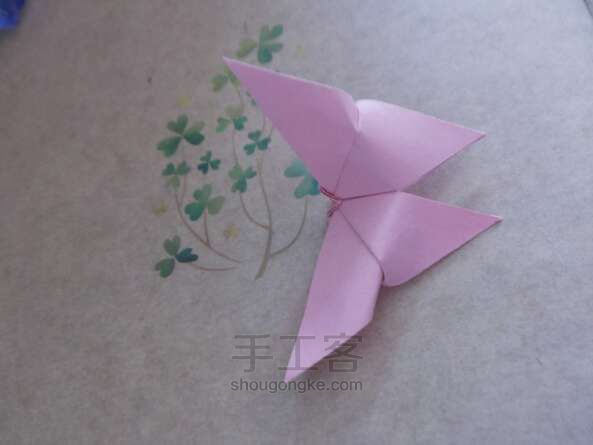 有爱又简单的蝴蝶折纸教程 第9步