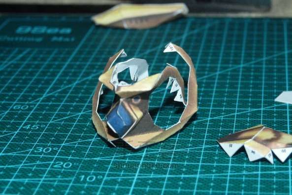 星际争霸神族矿工3D纸模 第3步