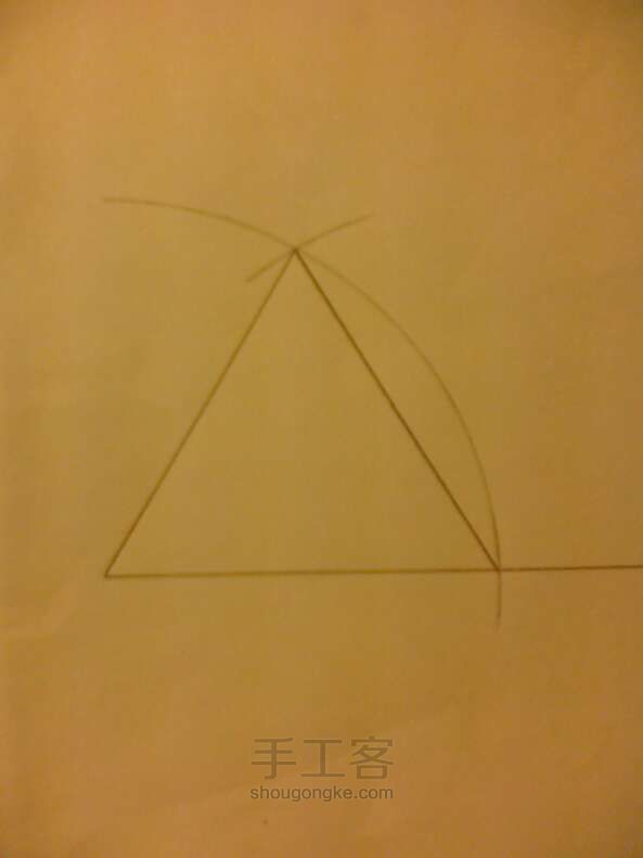 如何5秒画出等边三角形——考生必看！ 第5步