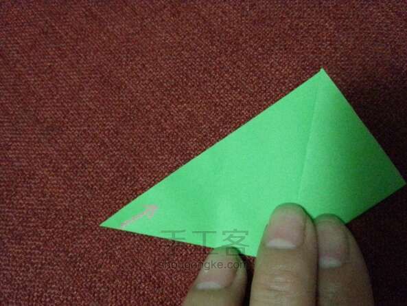 纸飞机基本零件详细教程——筝形，机头折纸 第5步
