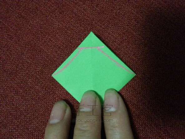 纸飞机基本零件详细教程——筝形，机头折纸 第7步