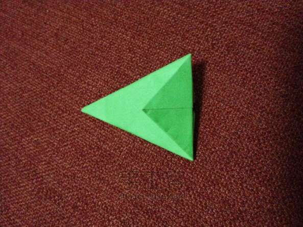 纸飞机基本零件详细教程——筝形，机头折纸 第13步