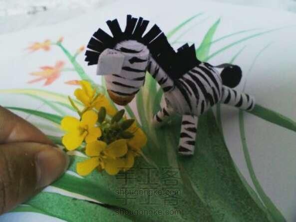 手工制作衍纸斑马DIY图解