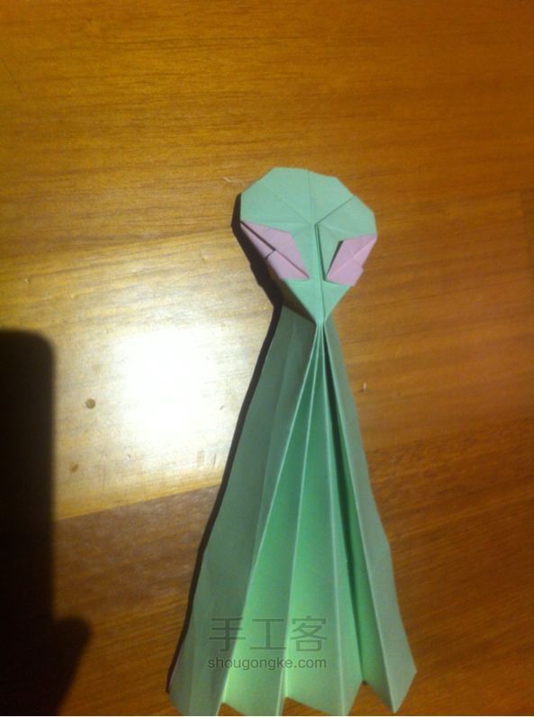 折纸外星人 手工制作教程 第19步