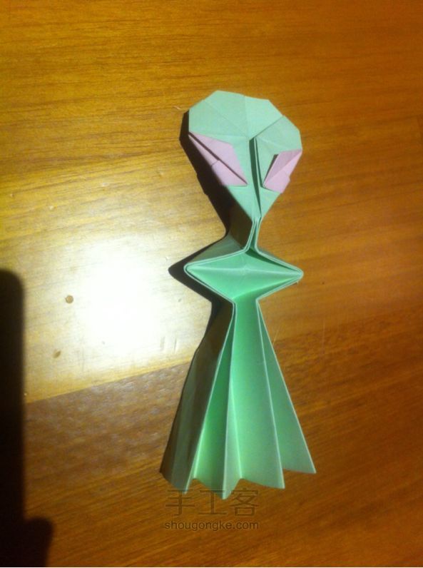 折纸外星人 手工制作教程 第23步