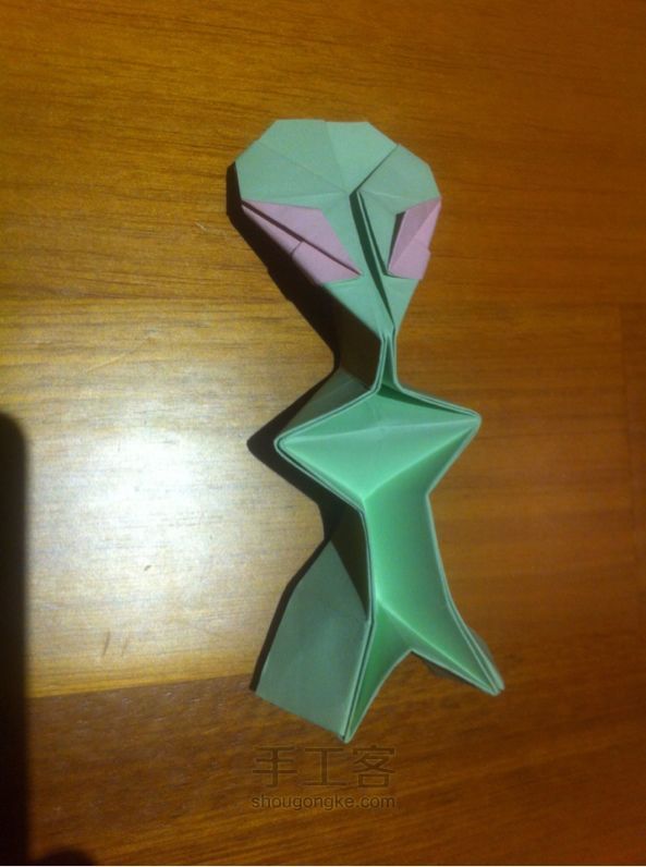折纸外星人 手工制作教程 第27步