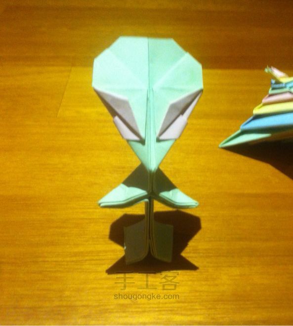 折纸外星人 手工制作教程 第30步
