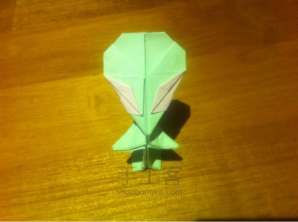 折纸外星人 手工制作教程 第29步