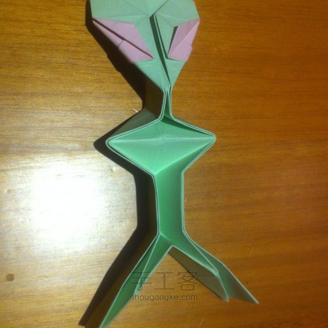 折纸外星人 手工制作教程 第25步