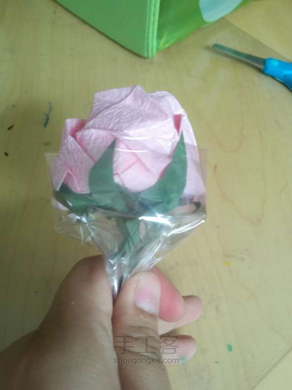 卷心玫瑰是真爱 居家必备的折纸教程 第4步