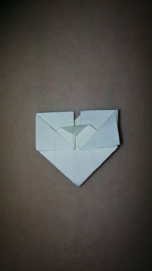 代表爱意的小爱心折纸教程 第12步