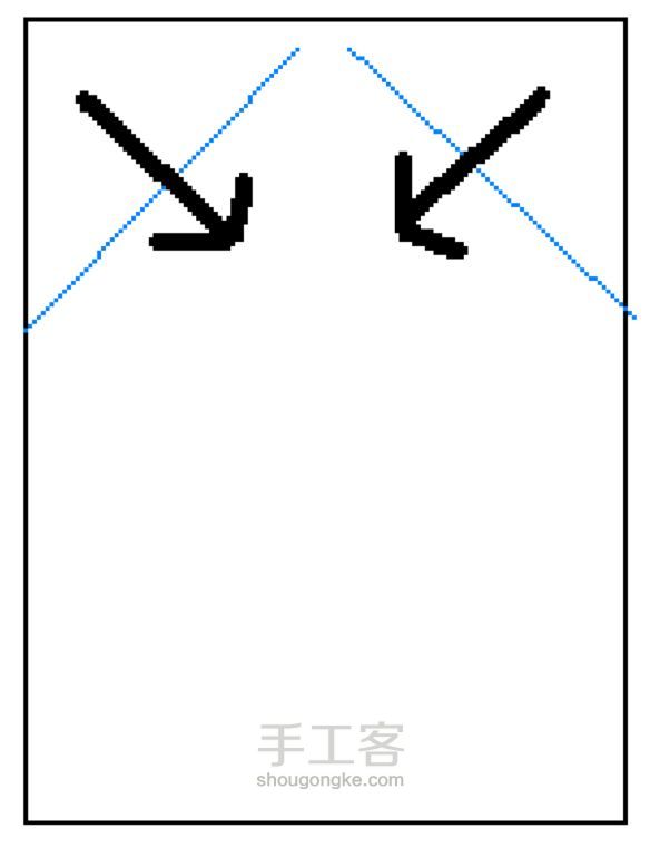 纸青蛙折法 第1步