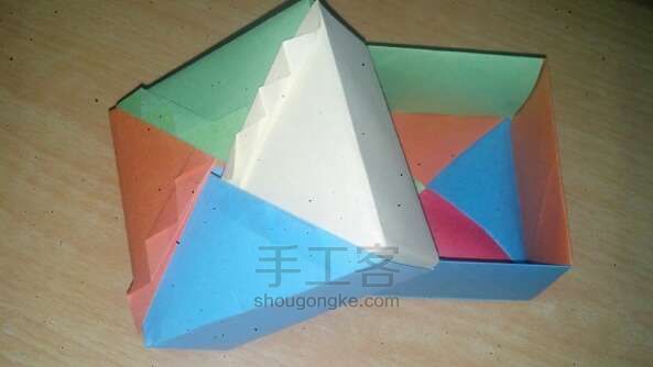花式方盒折纸教程 第21步