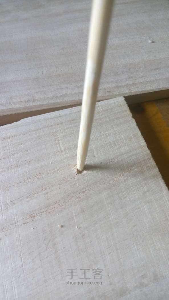 一次性手工筷子房子 第6步