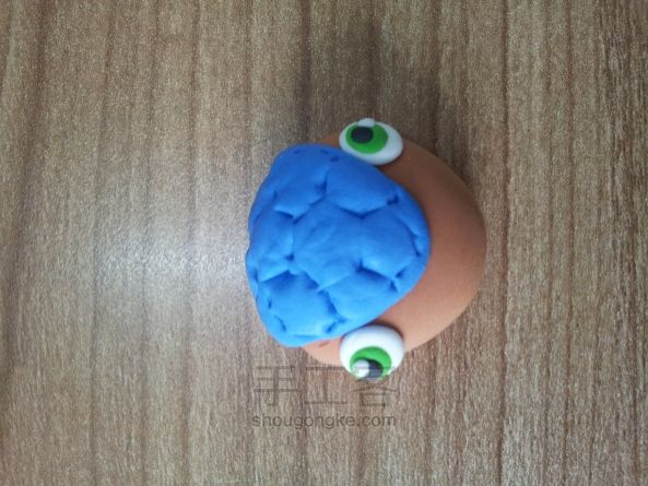 超轻粘土--超萌版2014世界杯吉祥物“福来哥” 第2步