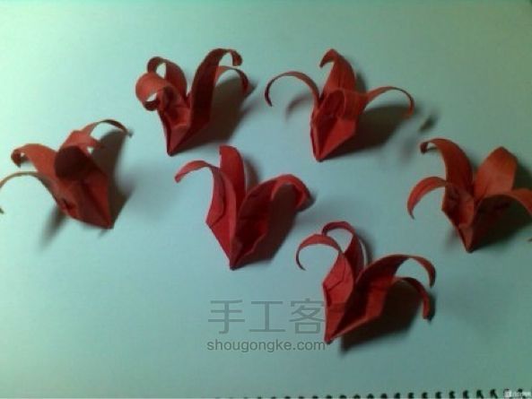 彼岸花折纸教程 第4步