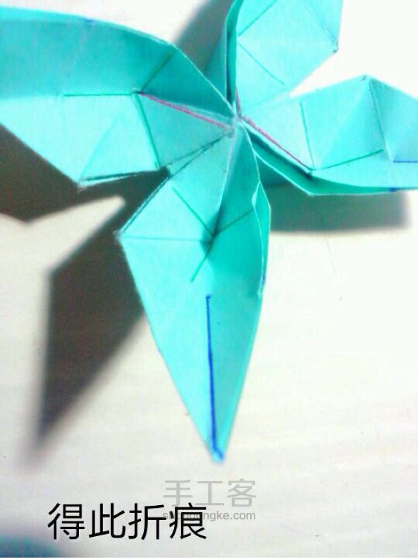 美腻的蝴蝶～立体的折纸哦 第21步