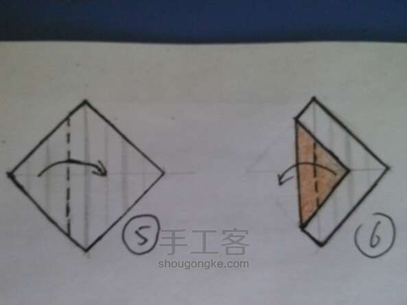 折纸 爱心小熊 第4步