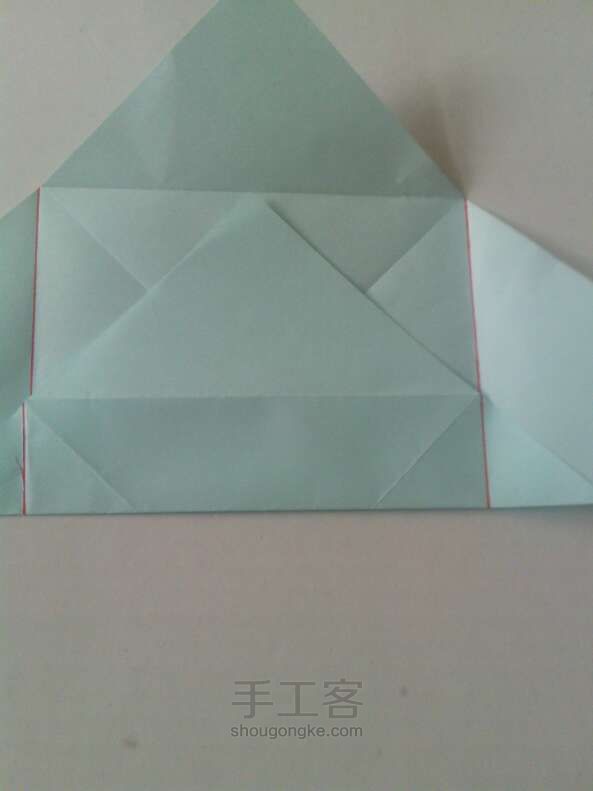 方便的方形小盒子 折纸教程 第3步