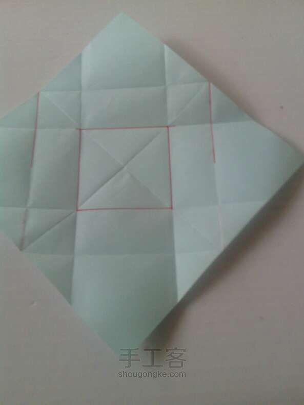 方便的方形小盒子 折纸教程 第4步